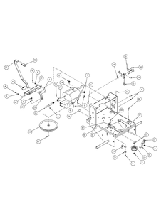 Deck Assembly Standard Track Diagram and Parts List for G1548 55AE232S750-WAM Cub Cadet Lawn Mower